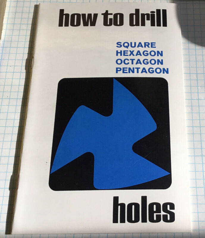 Original 1966 Watts Brothers Catalog How To Drill Square Hexagon