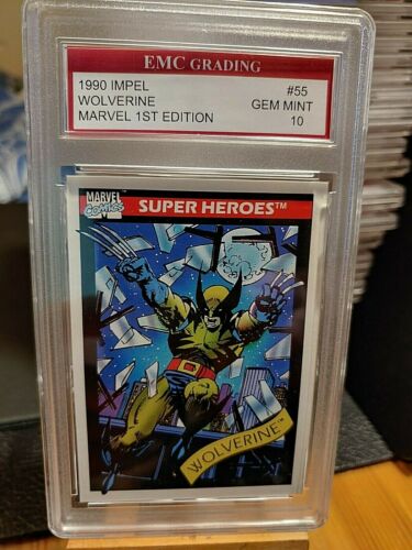 WOLVERINE 1990 IMPEL EMC GRADED 10 TRADING Card Marvel MINT ...