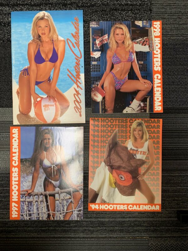 HOOTERS 1998 Calendar Hot Babes Rare 1994 1997 1998 4 CALENDARS HOOTERS 1998 Calendar Hot Babes Rare 1994 1997 1998 4 CALENDARS