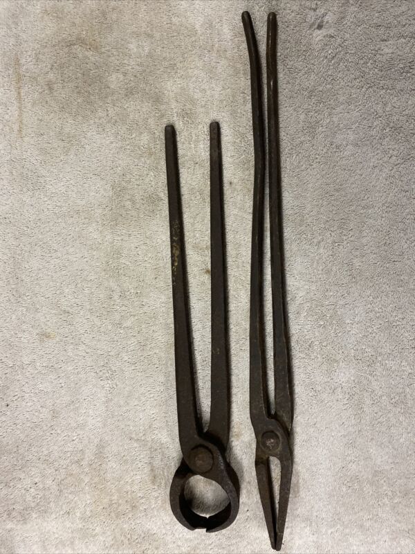 Vintage Blacksmith Tongs Blacksmith Tools Hammers Tinsmith