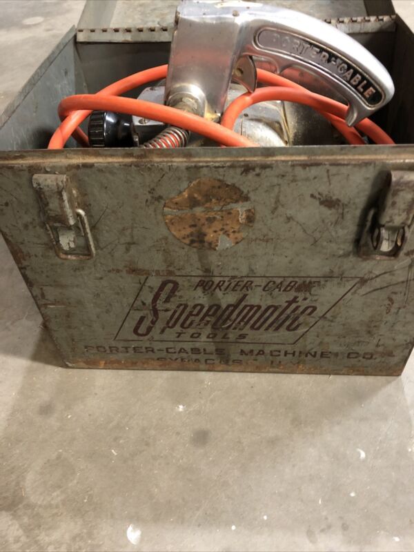 Porter Cable Vintage Circular Saw With Metal Case Antique Price