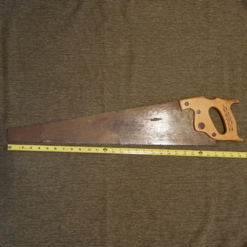 Vintage Henry Disston U.S.A. Ripsaw Hand Saw 26