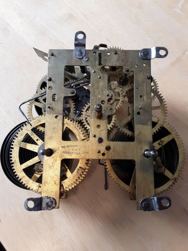 Antique SESSIONS Mantel Shelf Clock Movement for Parts or Repair