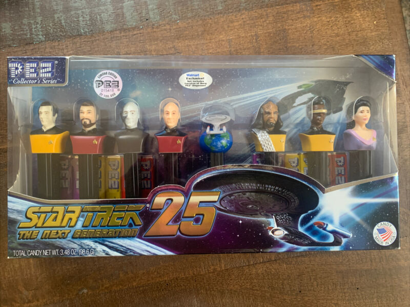 star trek the next generation 25 pez collector's series