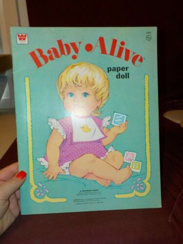 VINTAGE 1975 UNCUT BABY ALIVE PAPER DOLL BY WHITMAN -- Antique Price