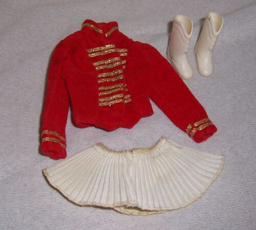 Vintage Mattel Barbie Doll Drum Majorette Outfit With White Boots ...