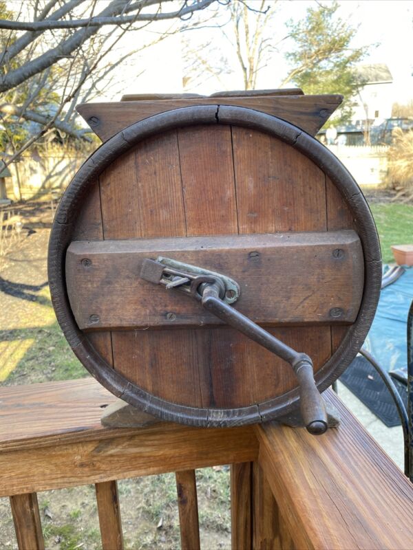 VTG/Antique Wooden Barrel Butter Churn. VG Condition! Antique Price