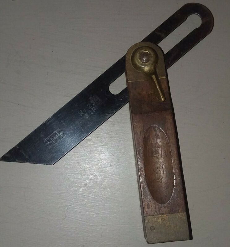 Vintage Stanley No. 25 6" Sliding TBevel Square Angle Finder