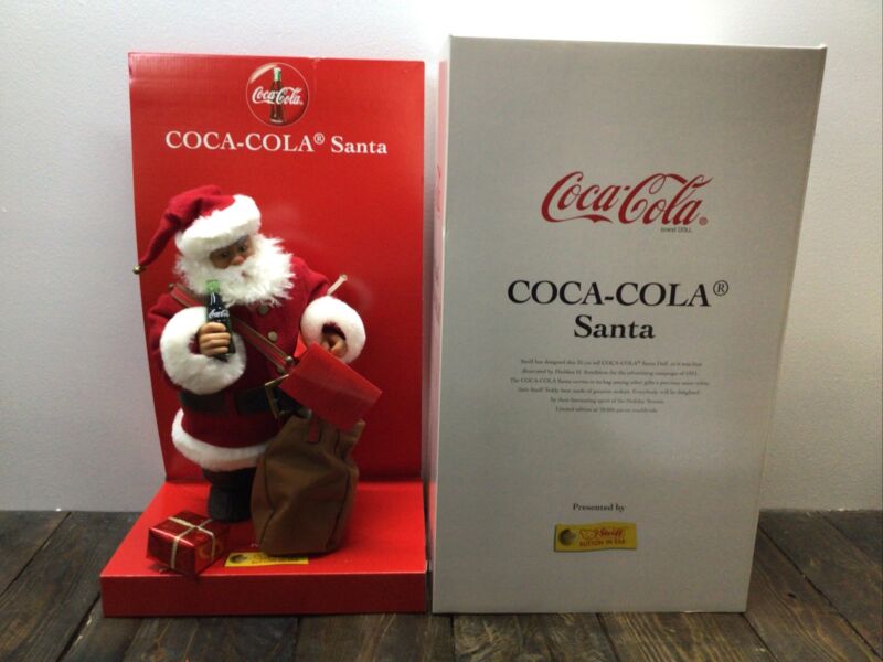 steiff coca cola santa