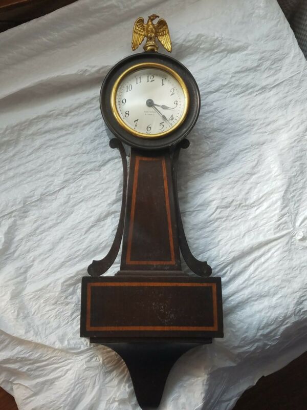 Antique Seth Thomas Dover model 4 Jeweled Banjo Wall Clock Antique