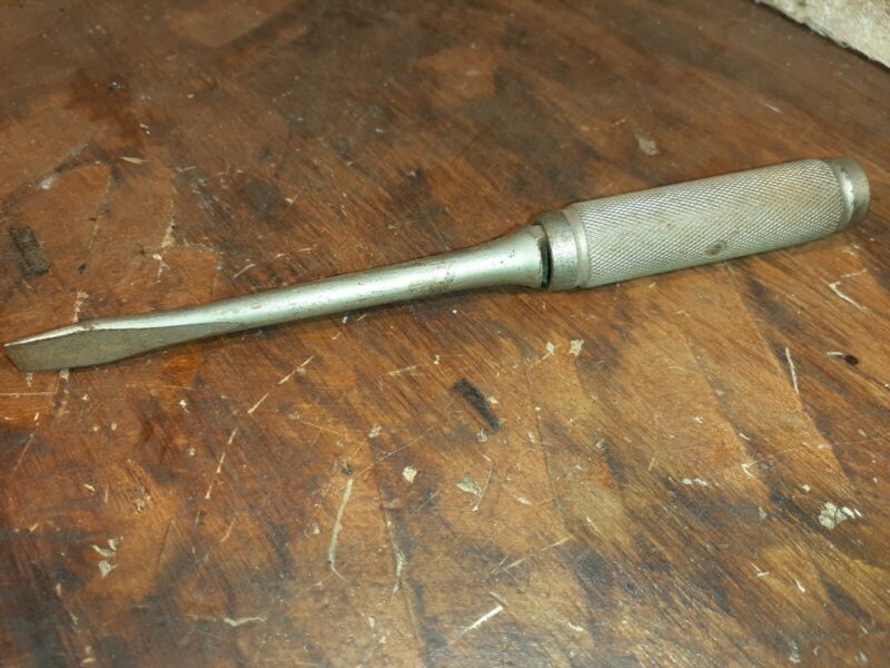 Vtg CRESCENT TOOL CO. Patented 9IN Folding THandle Screwdriver/Hammer