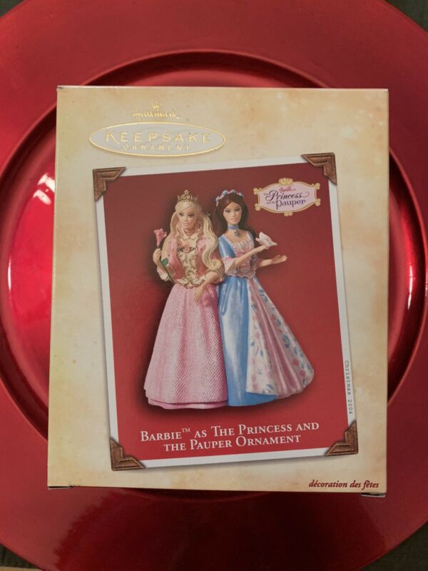 Hallmark Keepsake 2004 BARBIE As The PRINCESS AND THE PAUPER Christmas Ornament -- Antique Price