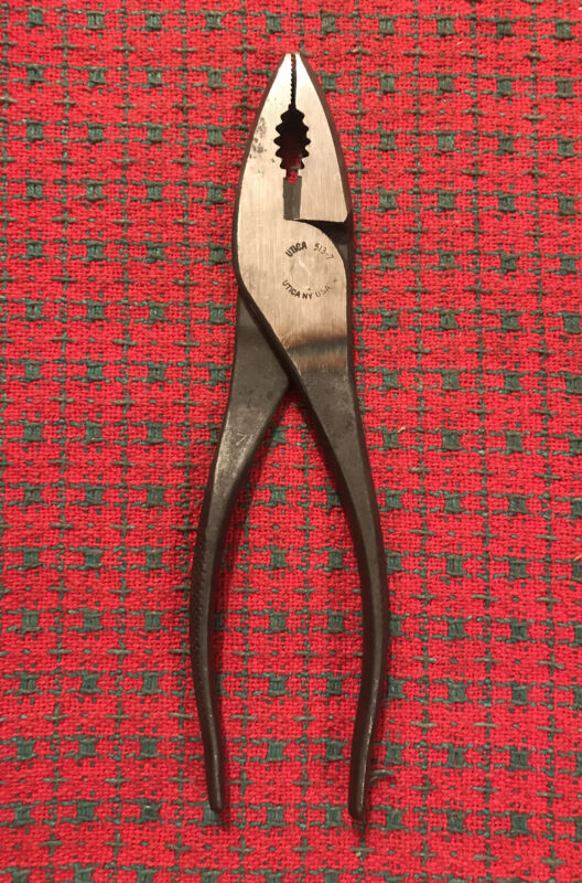 Vintage Utica Tool Co 5137 Pliers Rare Black Oxide Military Issue USA