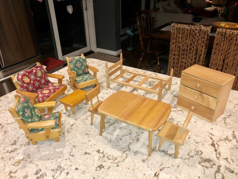 Pert Pat And Strombecker Wooden Doll Furniture for Ginny Doll