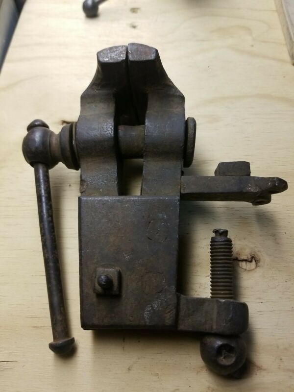 Antique Vintage Blacksmith Gunsmith Tool 1800s Bench clamp Different
