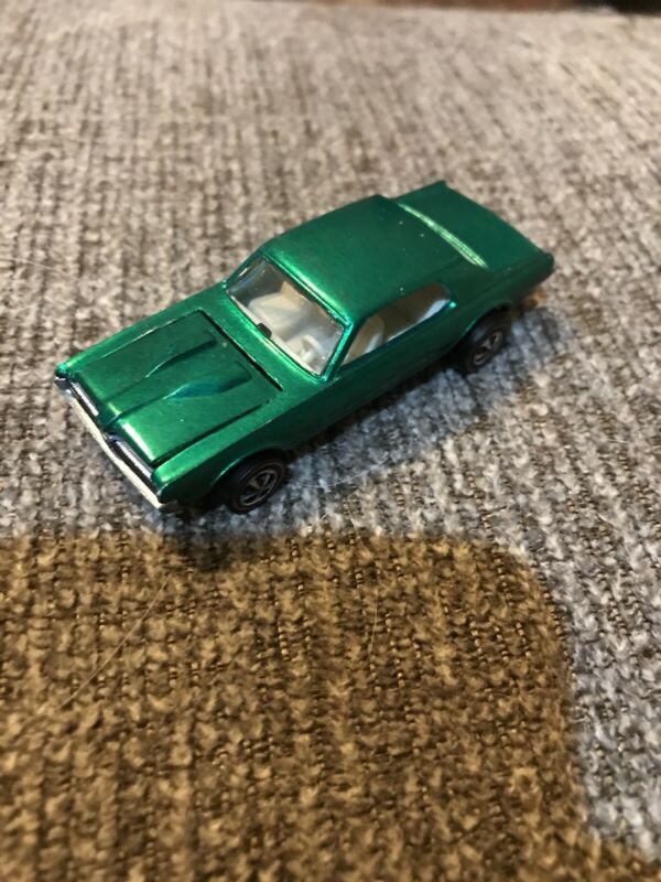 Vintage 1968 Mattel Hot Wheels Redline Custom Cougar Toy Car Green ...