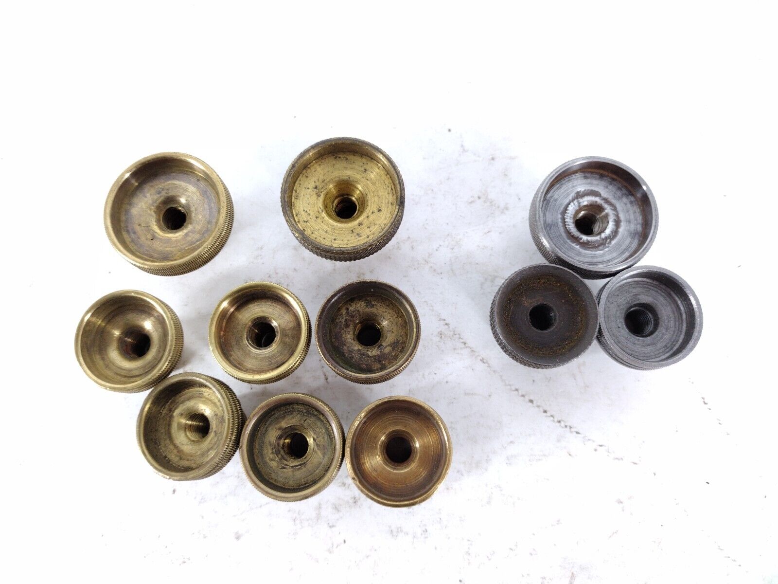 Hand Plane Depth Adjuster Lot Brass Steel Tool Restoration Antique