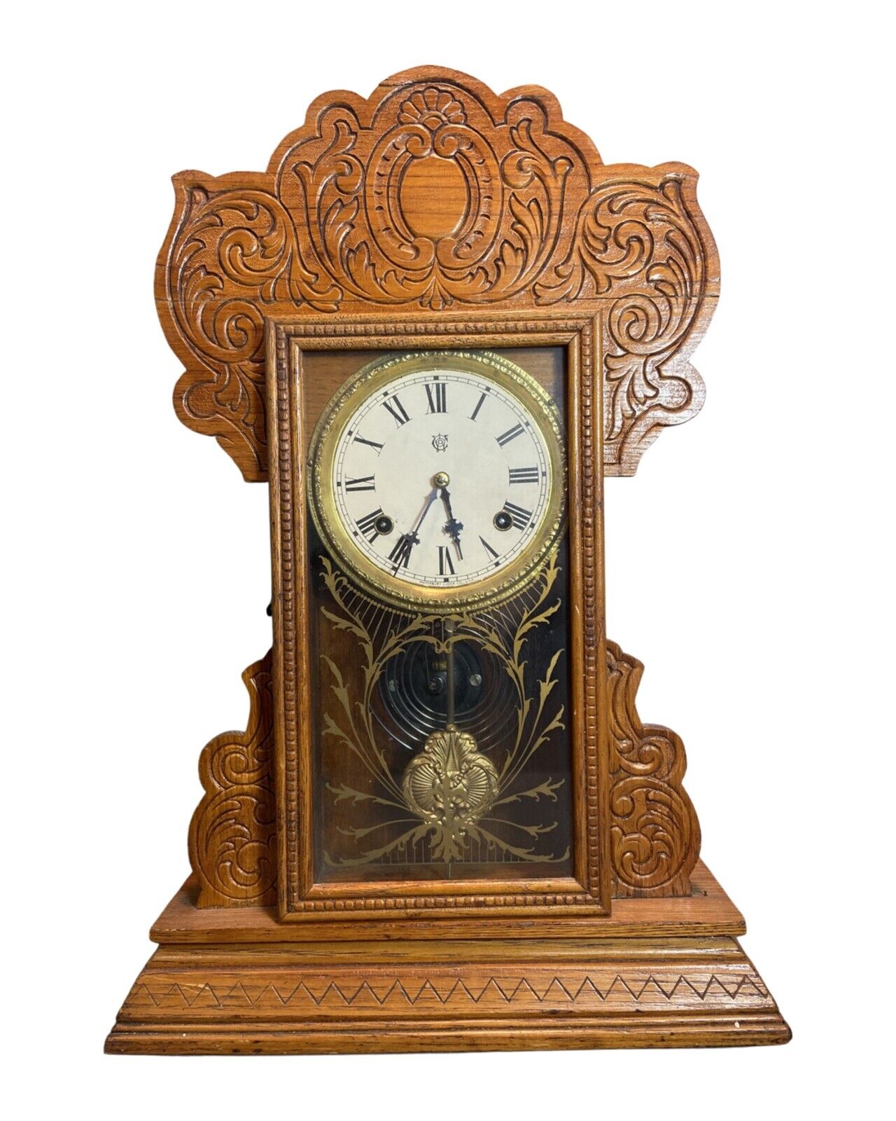 Antique VICTORIAN GINGERBREAD Style WATERBURY Old CARVED Wood KITCHEN