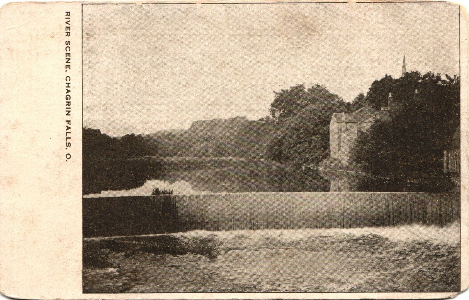 Antique 1912 postcard old brick high school clark county south