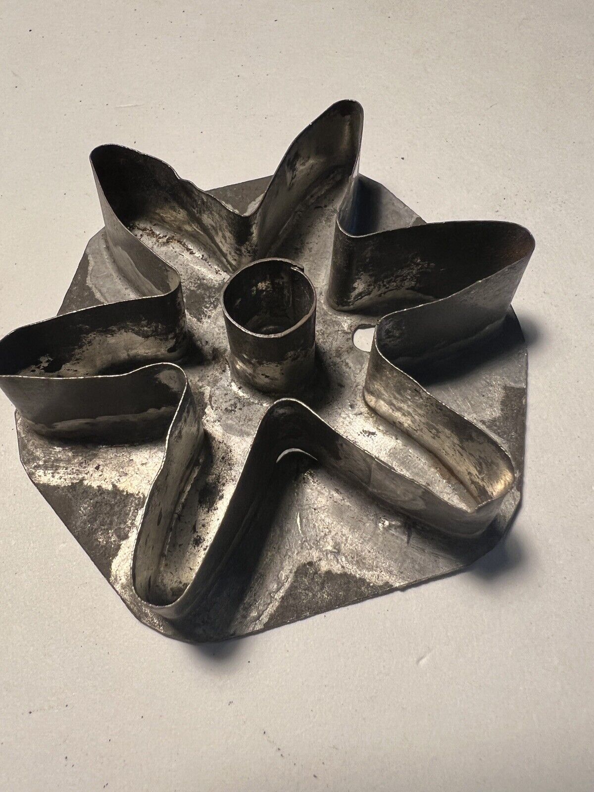 Antique Primitive Flat Back Handled Cookie Cutter “6 Pointed Star