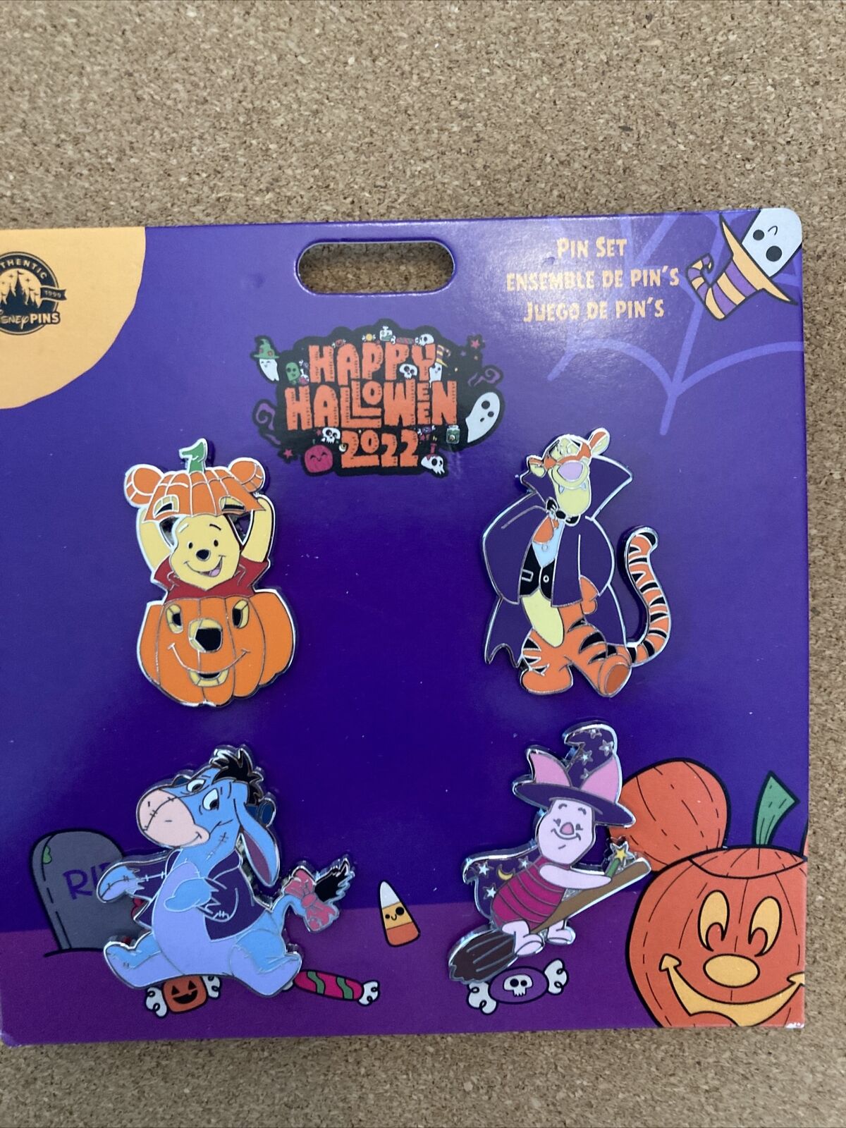 disney mnsshp winnie the pooh and friends halloween 4 pin set