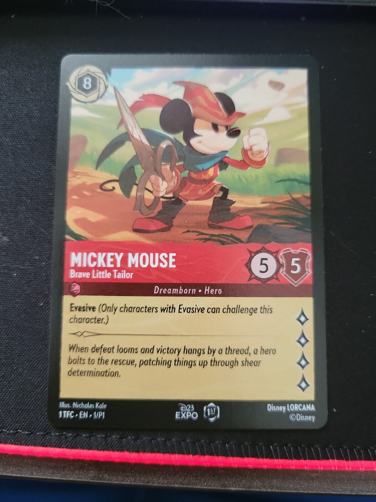 Disney D23 Expo 2022 SIGNED Ravensburger Lorcana TCG Tailor Mickey ...