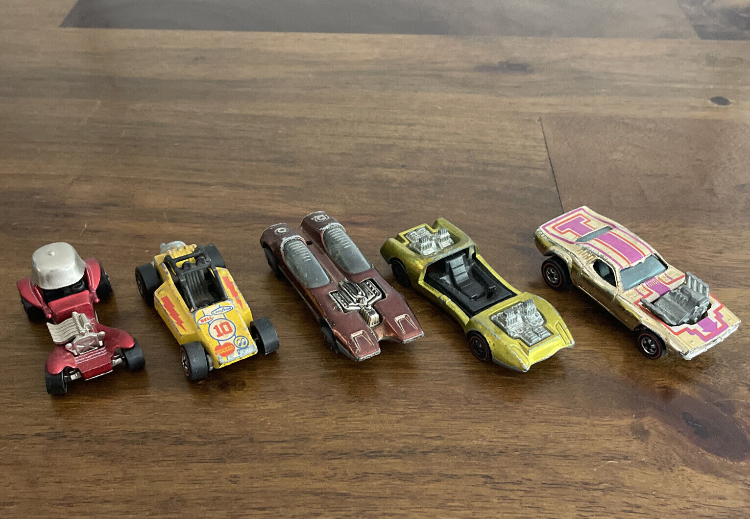Lot Of 5 Vintage Hot Wheels Redlines Toy Cars Childhood Collection Lot Of 5 Vintage Hot Wheels Redlines Toy Cars Childhood Collection