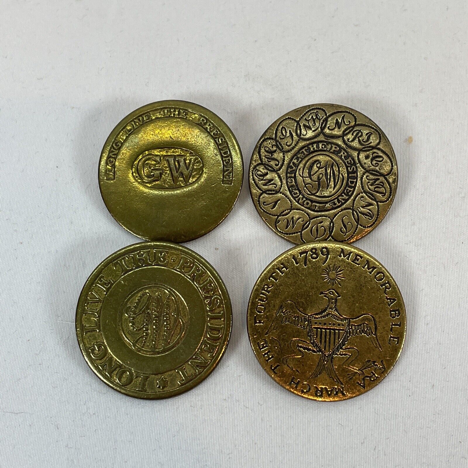 antique/vintage replica George Washington buttons -- Antique Price ...