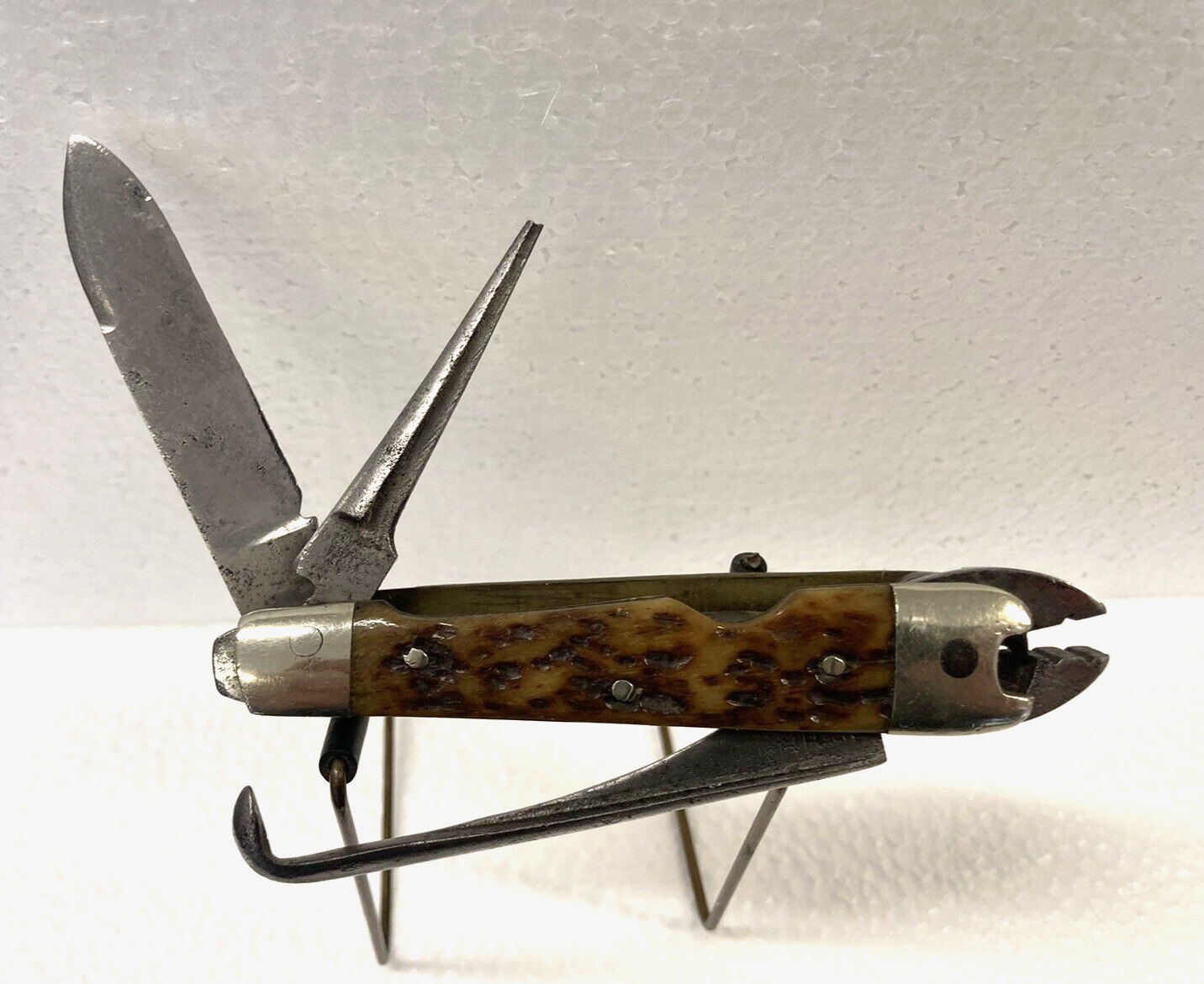 Old ViNtAgE Antique Barnett Tool Co. Pliers Multi Tool Pocket Knife ...