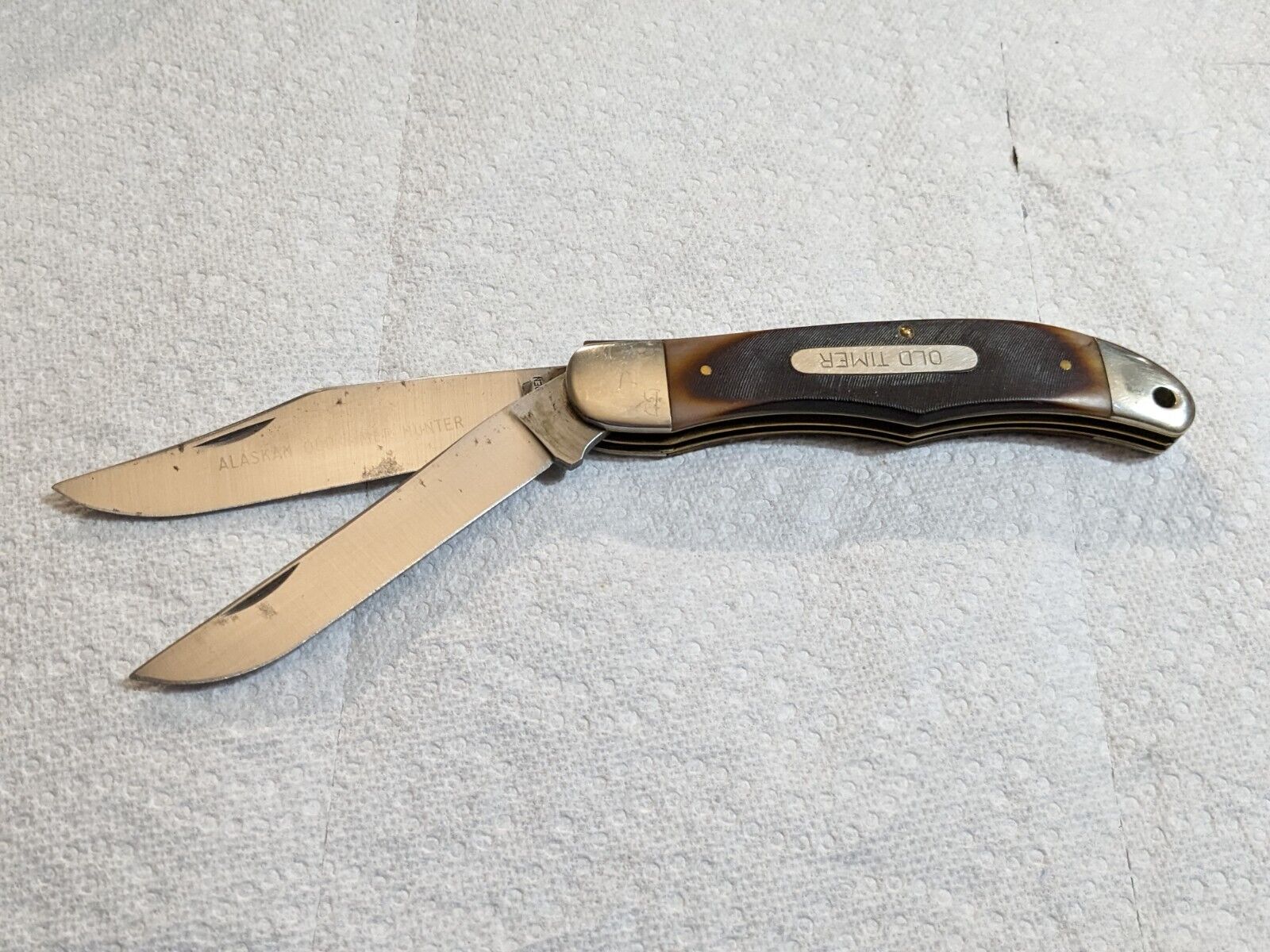 VINTAGE SCHRADE WALDEN USA 25OT 34ALASKAN OLD TIMER HUNTER34 FOLDING