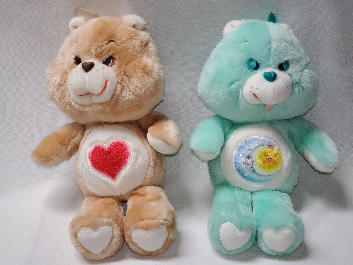 1980s Care Bears SET. Green Bedtime Bear. Brown Tender Heart Bear ...