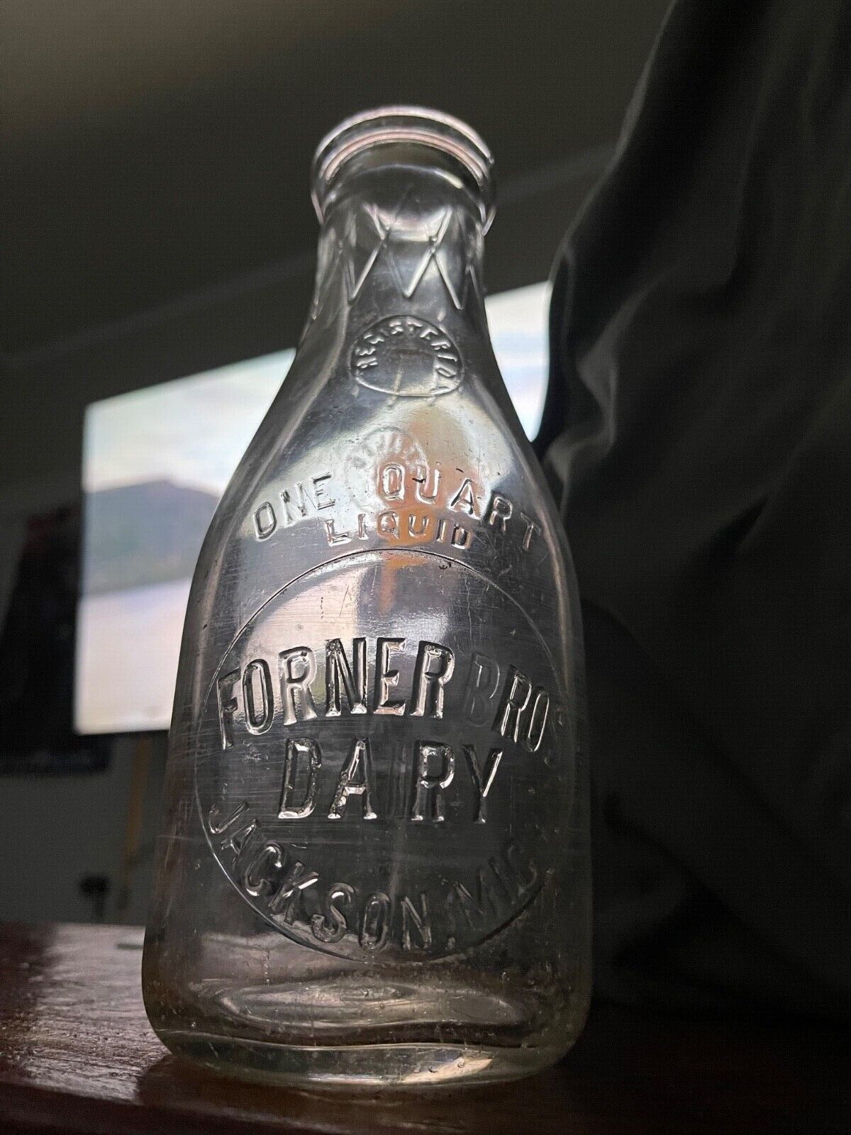 Rare Glass Antique milk bottle from Forner bros. Dairy Jackson Michigan ...