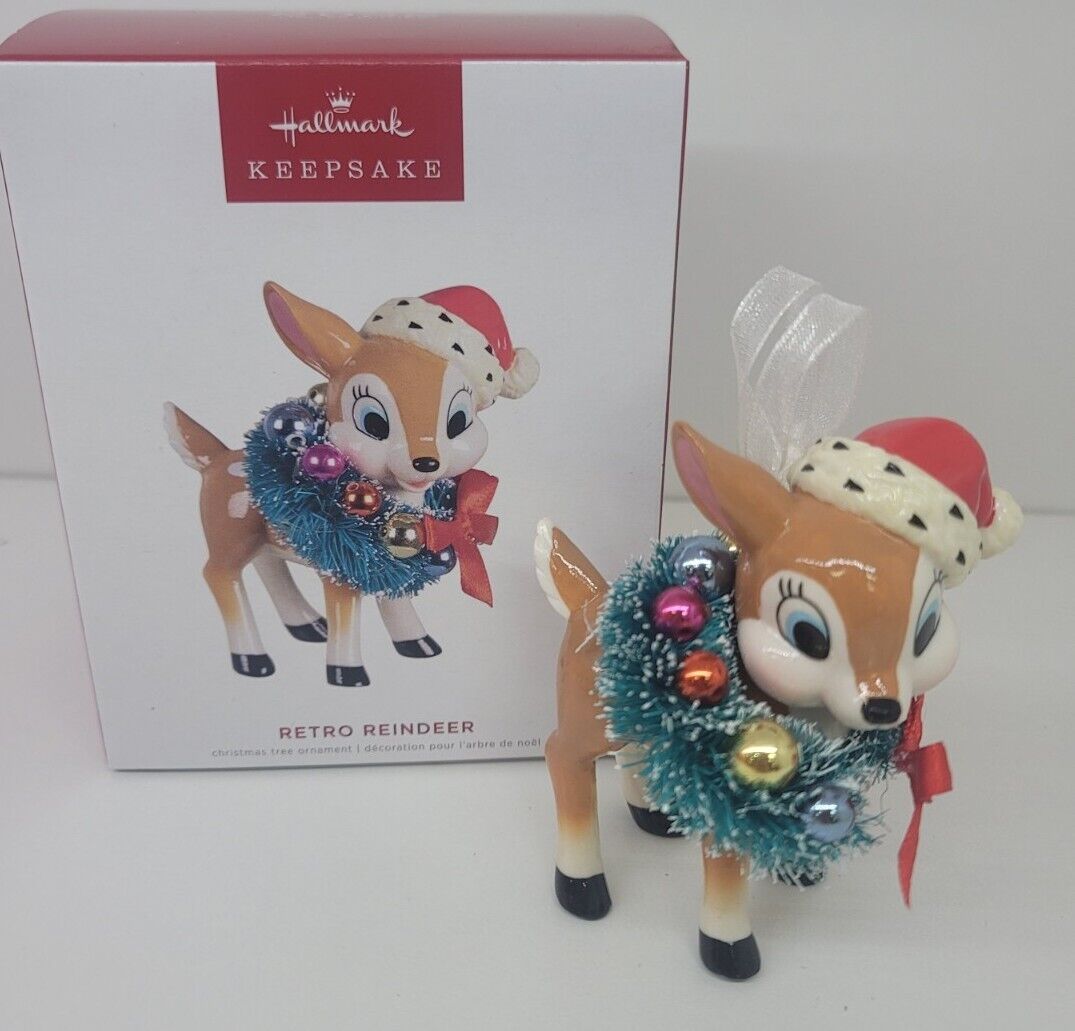 Hallmark 2022 Keepsake Ornament Limited Quantity RETRO REINDEER