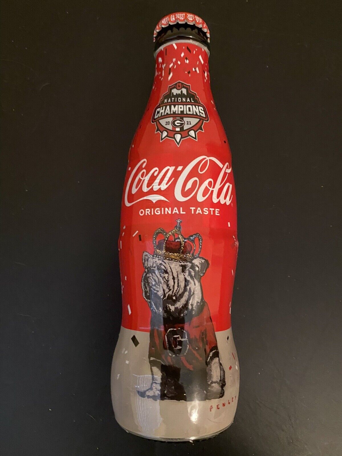 Bulldogs 2021 UGA National Championship CocaCola 1 Bottle COKE