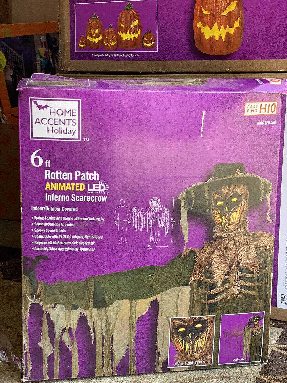 Home Accents Animated Inferno Scarecrow Halloween Prop Animatronic