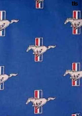 Vintage ford mustang fabric #3
