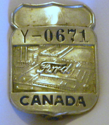 Ford employee badge #10