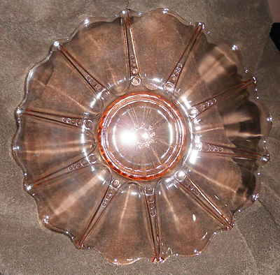 Price:$21.49 - Federal Depression Glass Pink Madrid Pattern Cups Set 3